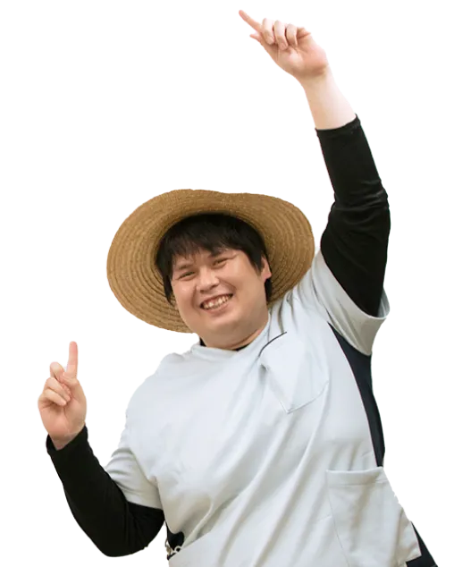 説明会への参加を呼びかけるスタッフの様子